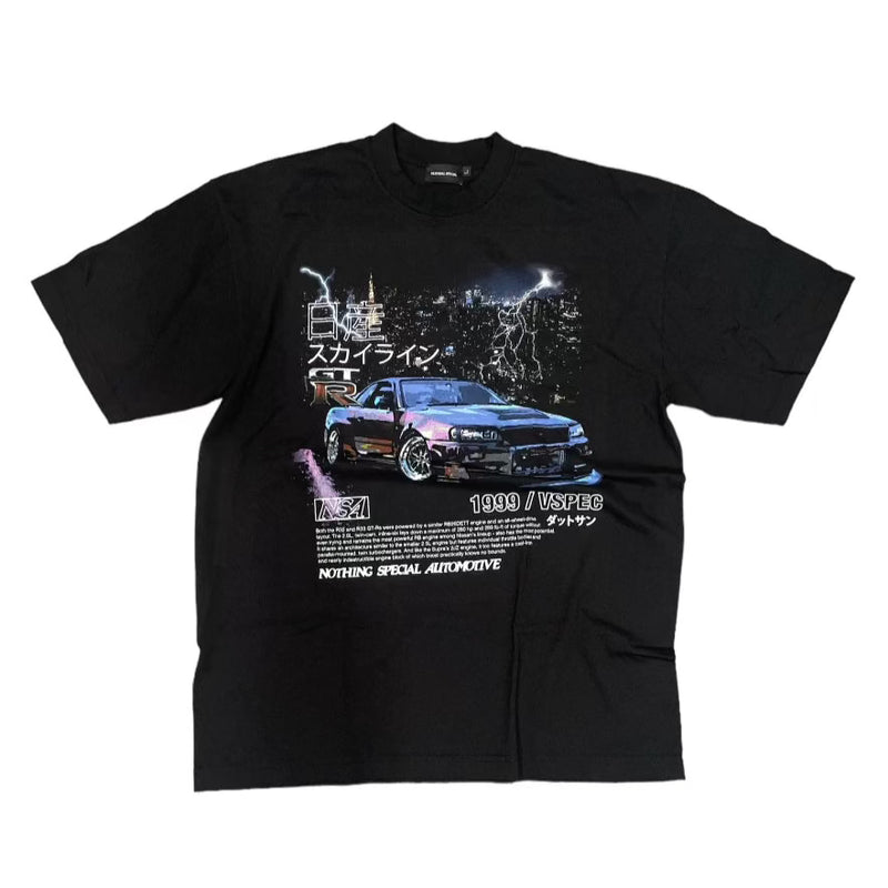 21AW Skyline S/S Top Tシャツ/L/コットン/BLK - カットソー